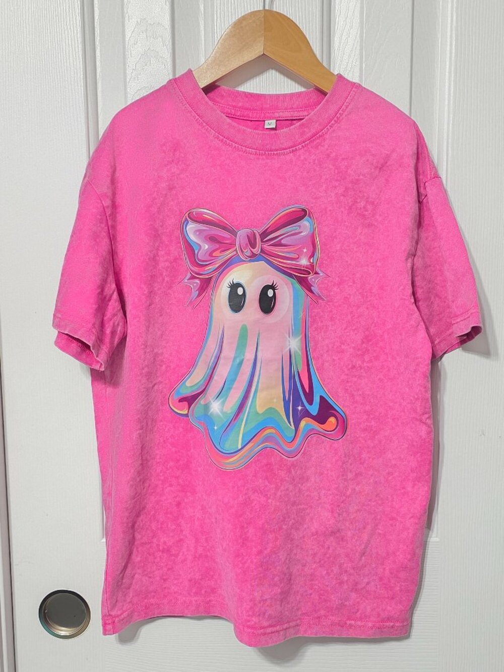 Girls Oversized ghost shirt, medium